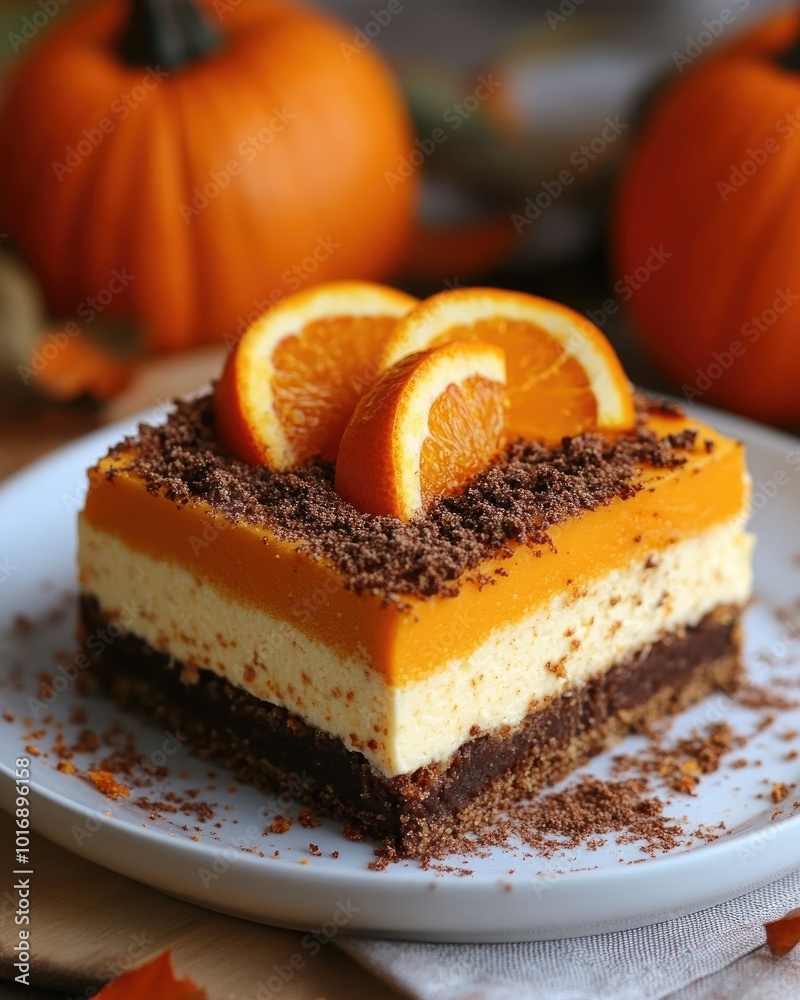 Pumpkin and Orange Cheesecake Delight Pumpkin and Orange Cheesecake Delight