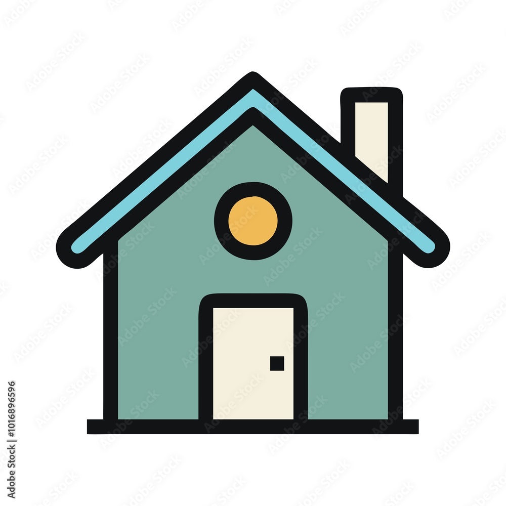 small houses drawn with a marker, on a white background for designers and realtors to provide real estate services small houses drawn with a marker, on a white background for designers and realtors to provide real estate services