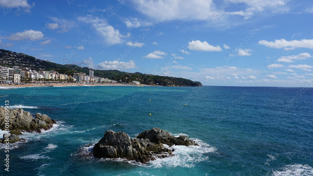Spain. Beautiful views of the beaches of Lloret De Mar. Spain. Beautiful views of the beaches of Lloret De Mar.