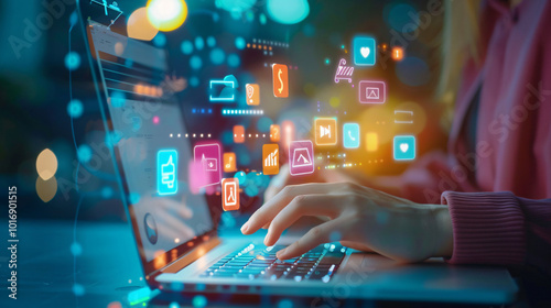person typing on keyboard, digital marketing 3d, computer, laptop, business, hand, keyboard, technology, internet, typing, hands, office, communication, work, notebook, finger, online, button, fingers