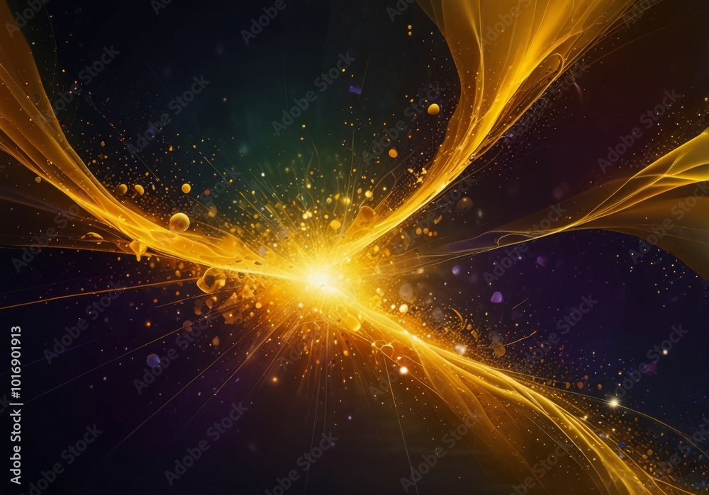 yellow abstract background with sparkles, glow and magic, solar flares, yellow abstract background with sparkles, glow and magic, solar flares,