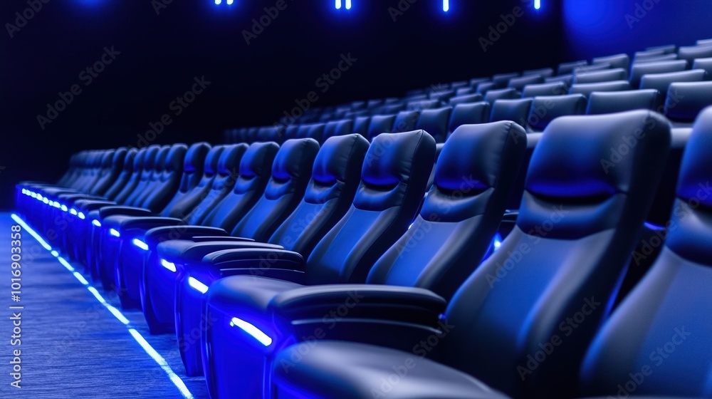 Fototapeta premium Modern Cinema Seating Arrangement