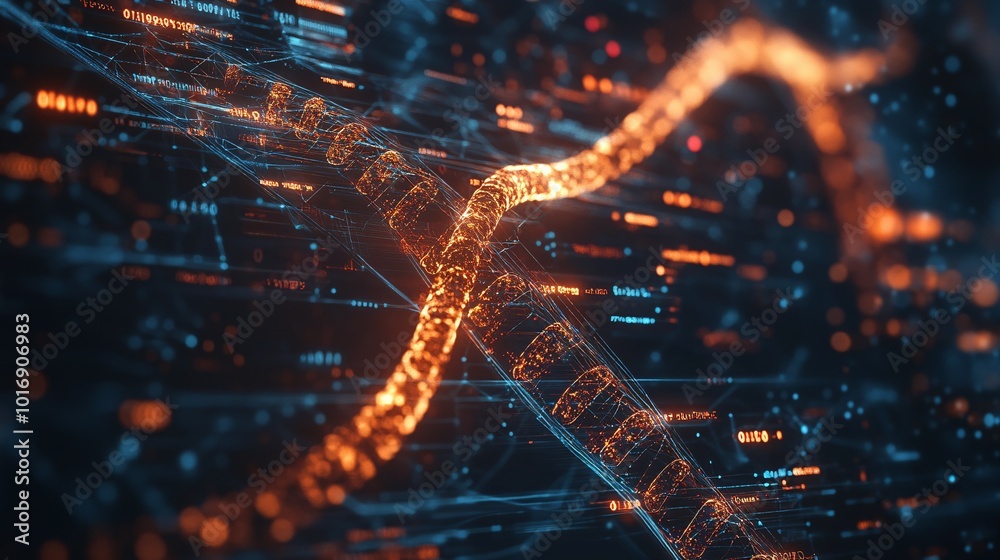 Digital DNA Strand in a Network of Data and Code Digital DNA Strand in a Network of Data and Code