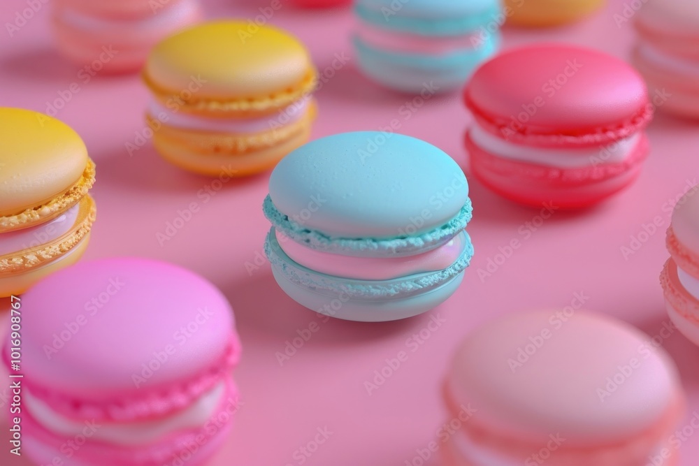 Macarons confectionery sweets food. Macarons confectionery sweets food.