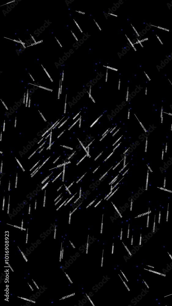 Dynamic Motion Patterns Represented Within an Abstract Space That Evokes Intrigue and Creativity