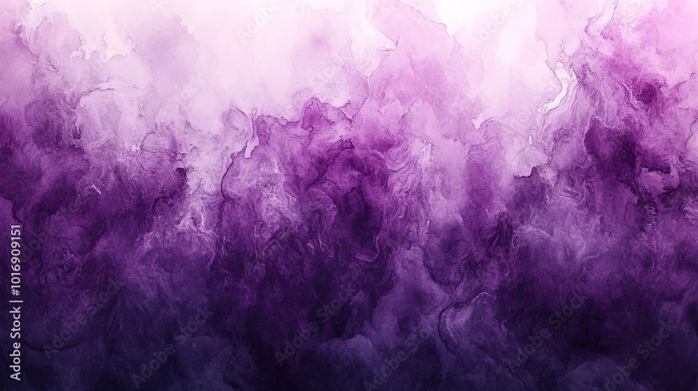 Fototapeta premium Abstract purple watercolor background with dark grunge texture and smoke 