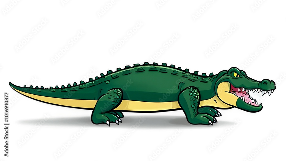 Alligator isolated on white Alligator isolated on white