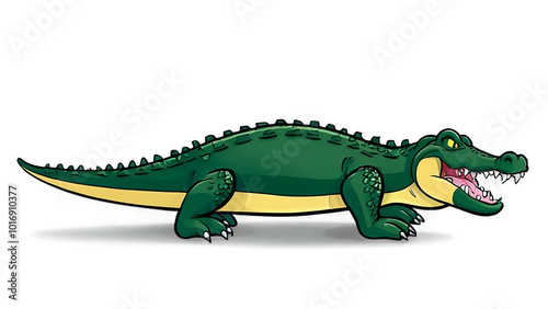 Alligator isolated on white