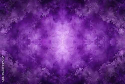 abstract dark purple watercolor background with symmetrical design