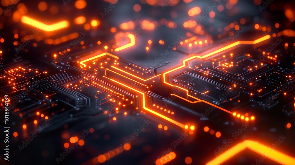 Shimmering Circuit Designs Flowing Through Gloomy Textures of Interiors
Shimmering Circuit Designs Flowing Through Gloomy Textures of Interiors