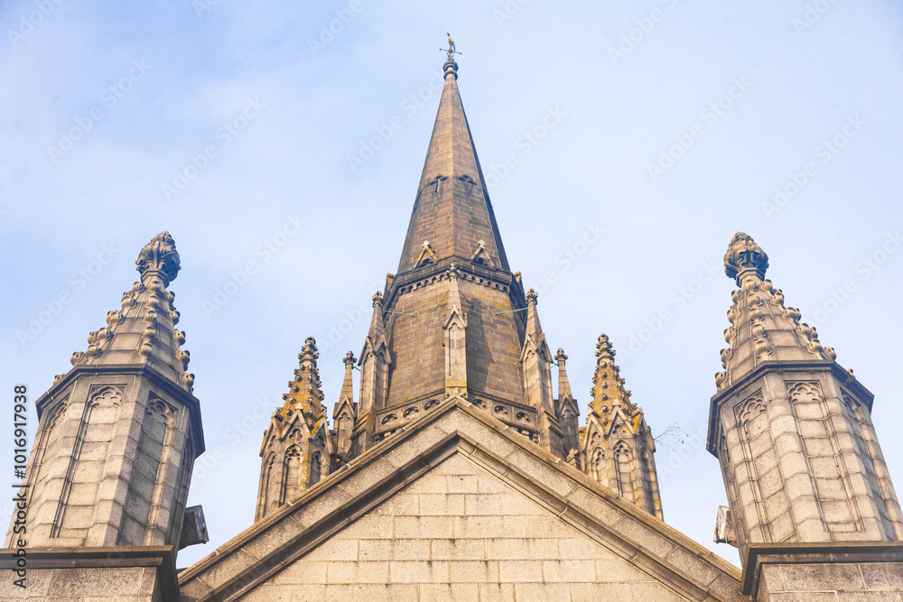 The castle at St Nicholas' Churchyard in Aberdeen, Scotland. The castle at St Nicholas' Churchyard in Aberdeen, Scotland.