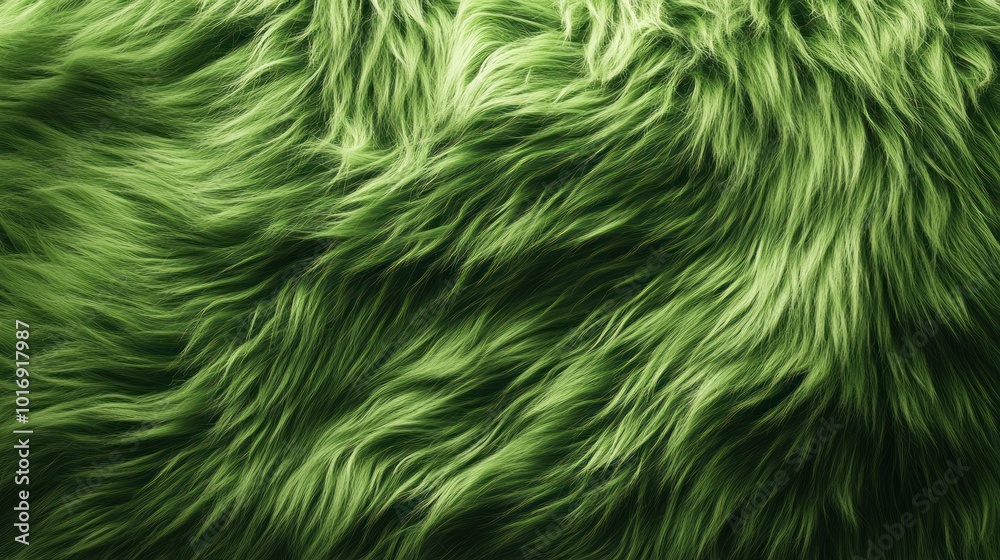 A close-up of soft, green fur-like texture, ideal for backgrounds or design elements. A close-up of soft, green fur-like texture, ideal for backgrounds or design elements.