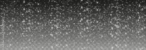 Vector snow png. Falling snowflakes on isolated transparent background. Snow storm, snowflakes, winter, snowfall png.