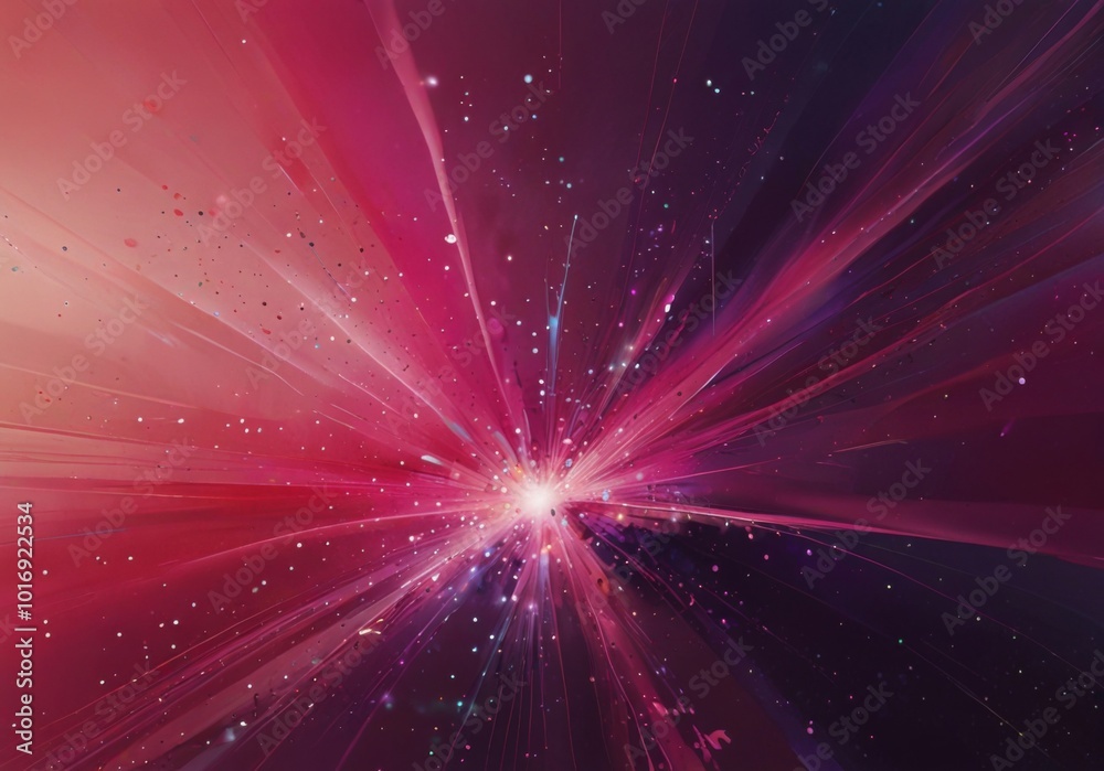 Naklejka premium pink abstract background with sparkles, glow and magic, sun flares,