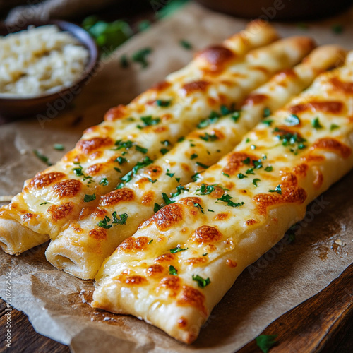 pizza on a wooden board