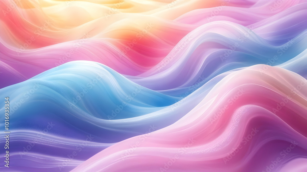 Abstract 3D Background with Soft Pastel Colors Abstract 3D Background with Soft Pastel Colors