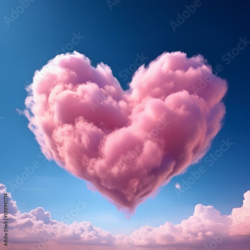 Fluffy Pink Heart Shaped Cl...