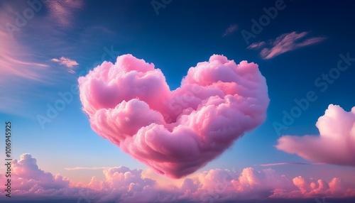 Fluffy Pink Heart Shaped Cl...