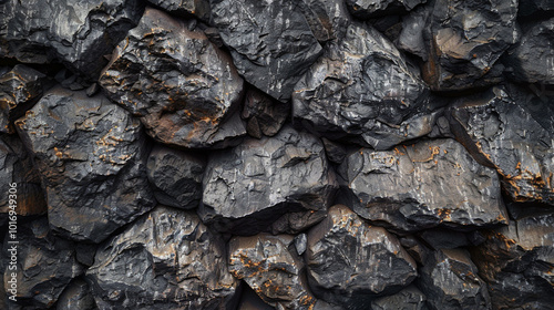 Rough rock wall, natural stone background texture