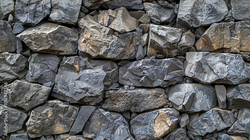 Rough rock wall, natural stone background texture