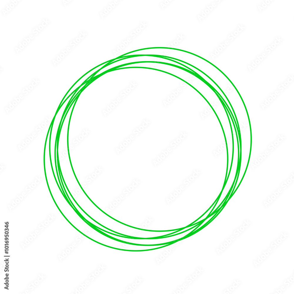 green circle line hand drawn green circle line hand drawn