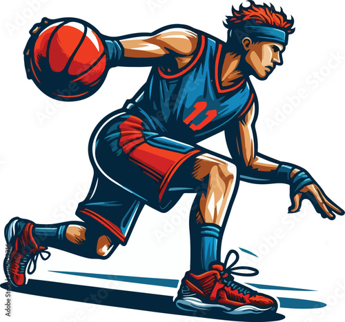player playing basketball