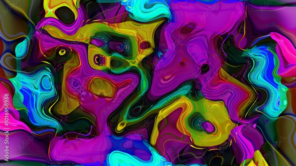 Fototapeta premium Amazing colorful futuristic marble liquid background, abstract colorful background