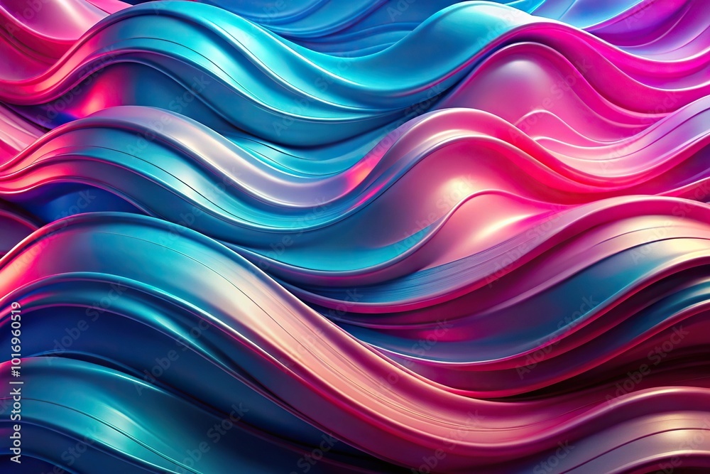 Abstract liquid background with pink and blue wavy shapes and reflections Abstract liquid background with pink and blue wavy shapes and reflections