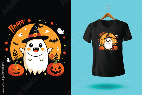 Halloween boo t shirt design