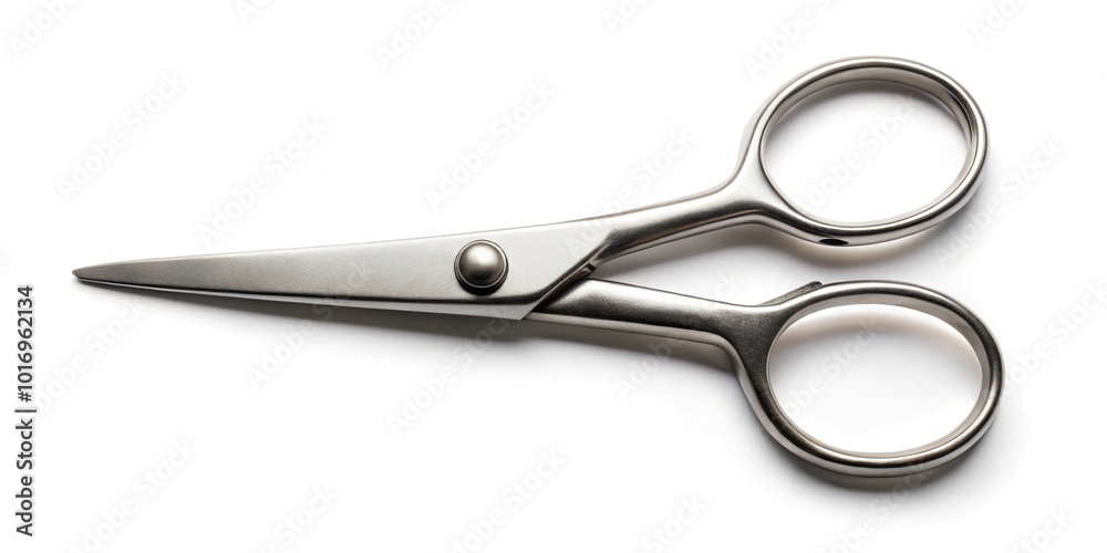Metal scissors pattern isolated on white background Metal scissors pattern isolated on white background
