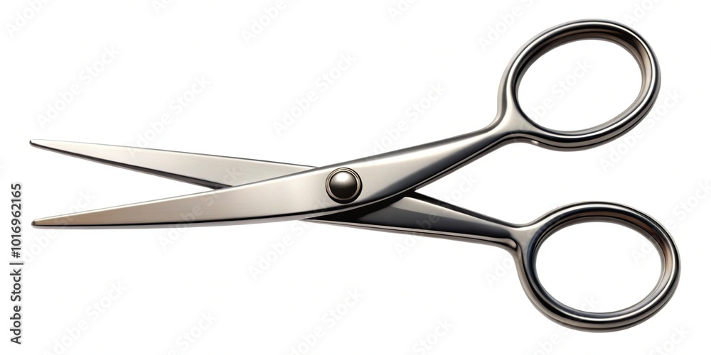 Metal scissors silhouette pattern isolated on white background Metal scissors silhouette pattern isolated on white background