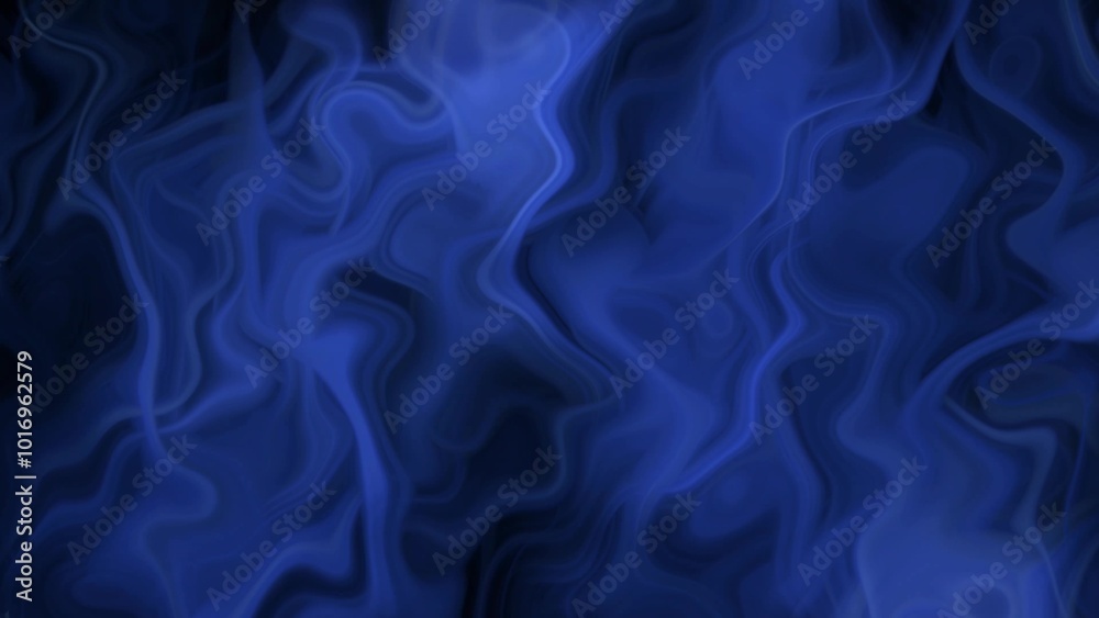 Obraz premium Blue color background smooth wavy marble liquid