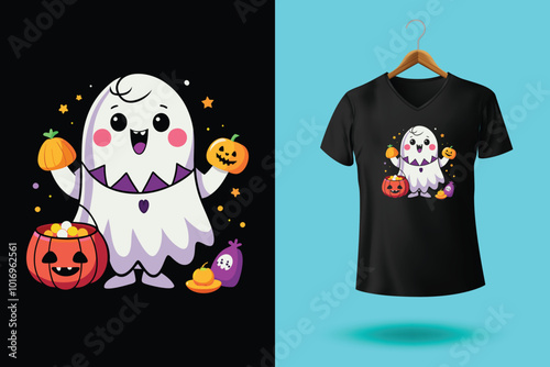 Halloween boo t shirt design
