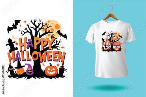 Halloween boo t shirt design