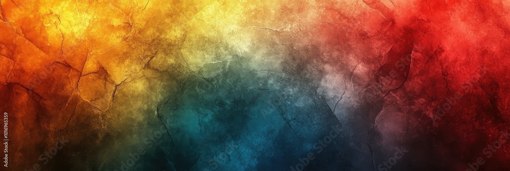 Stone texture with abstract gradient from red to blue background