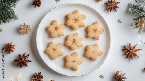 Wallpaper Mural Christmas cookies, decorated, food stylist, winter dessert Torontodigital.ca