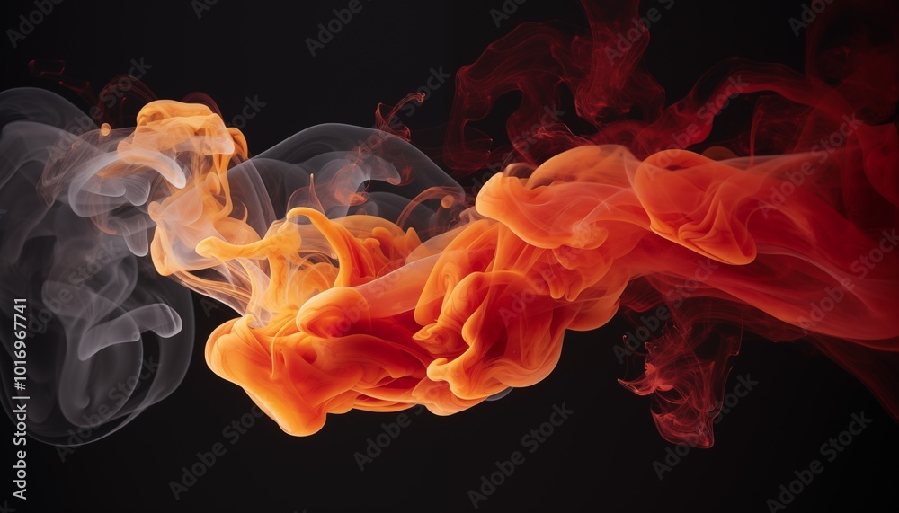 Obraz premium abstract colorful smoke background