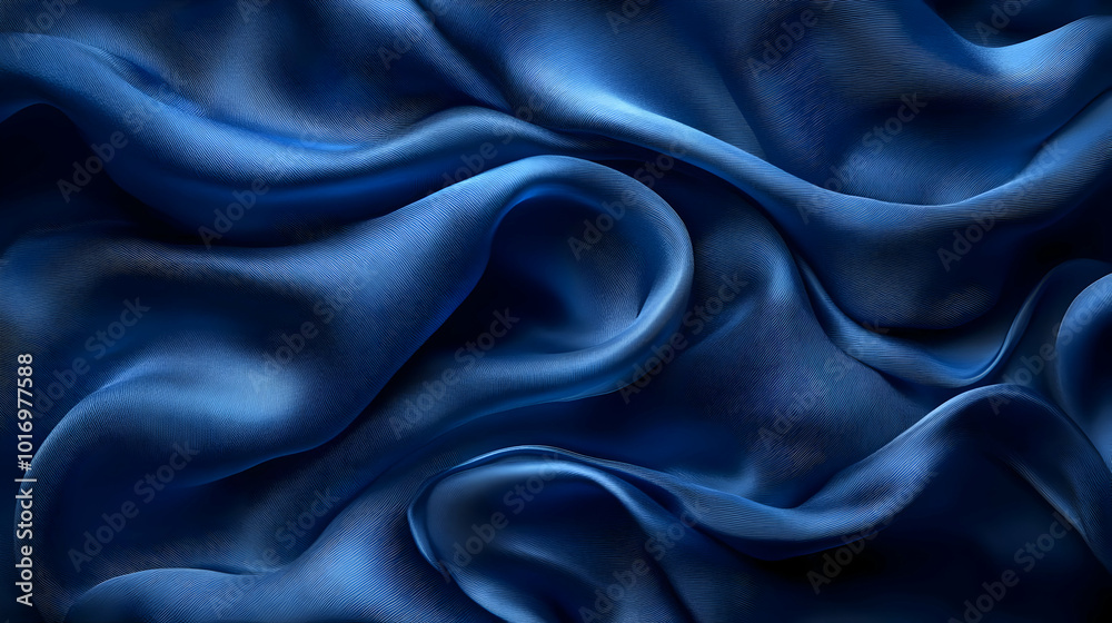 Abstract Blue Fabric Waves Texture Background Abstract Blue Fabric Waves Texture Background