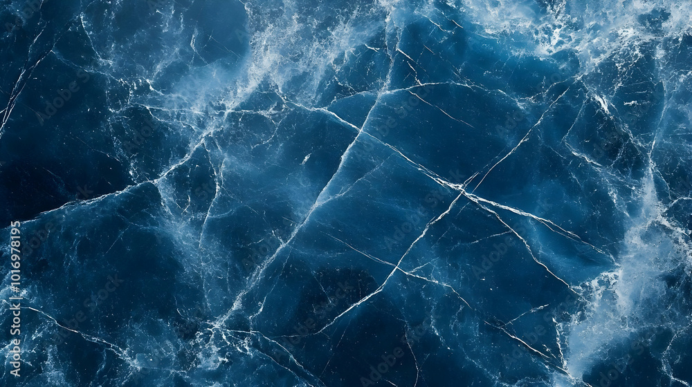 Abstract Blue Marble Background with White Veins Abstract Blue Marble Background with White Veins
