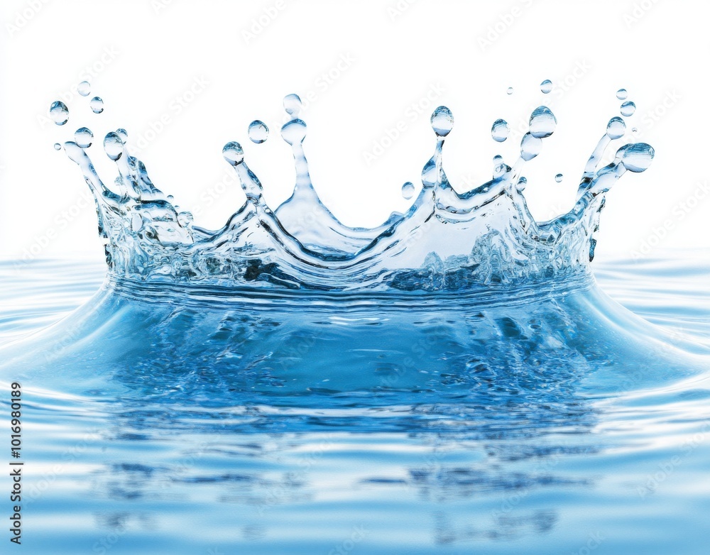 The splats and ripples created by water droplets on a smooth surface ...