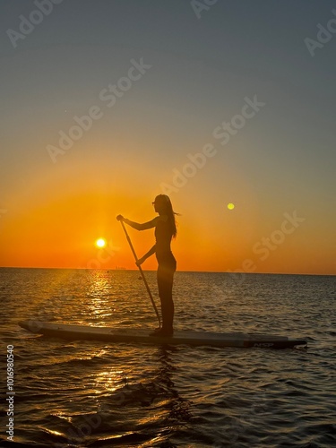 fishing at sunset