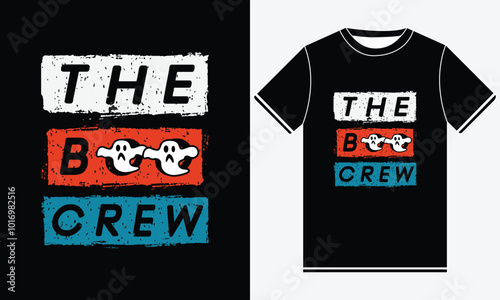 The boo crew Halloween t shirt design