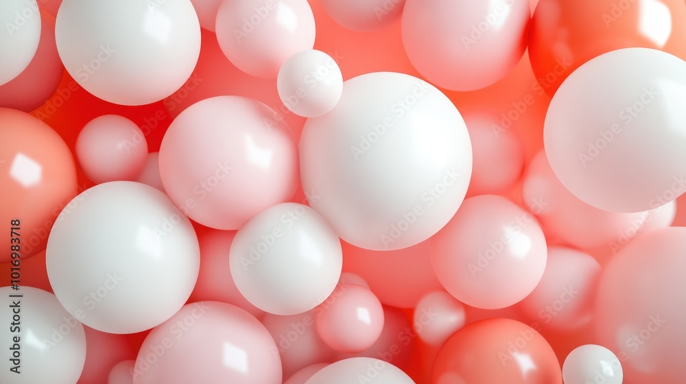 Soft Peach and White Balloons Create a Vibrant Multicolored Abstract Wallpaper Soft Peach and White Balloons Create a Vibrant Multicolored Abstract Wallpaper