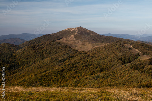 Autumn walk in the Bieszczady National Park.