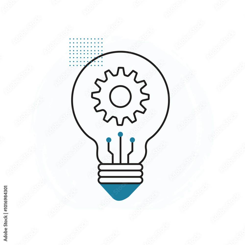 AI Protection in Innovation and Ideas Vector Icon Design, nnovation guard, idea security, innovation safety AI Protection in Innovation and Ideas Vector Icon Design, nnovation guard, idea security, innovation safety