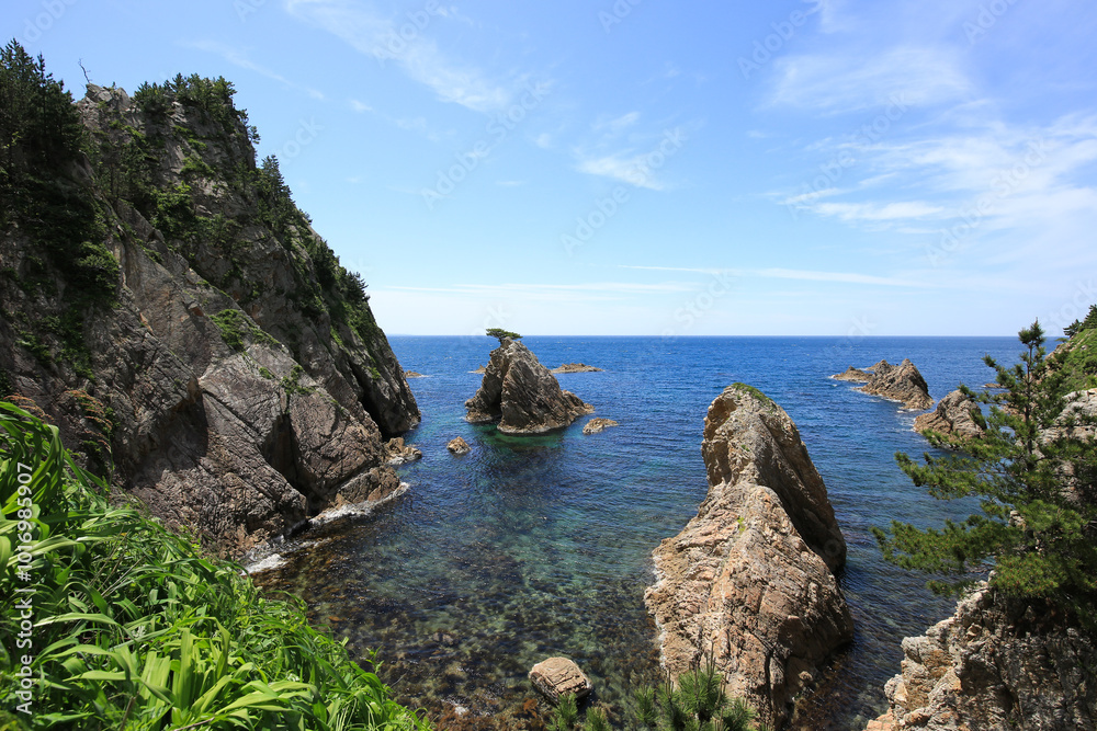 鳥取県岩美町 千貫松島周辺の風景