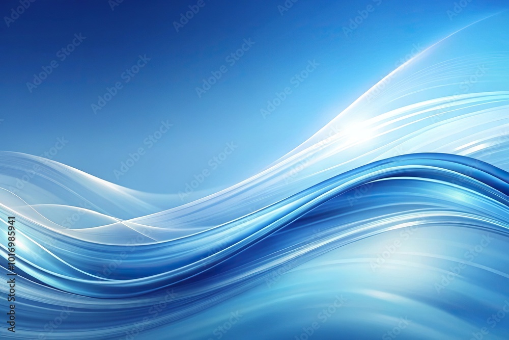 Abstract modern wave background with white and blue colors Abstract modern wave background with white and blue colors