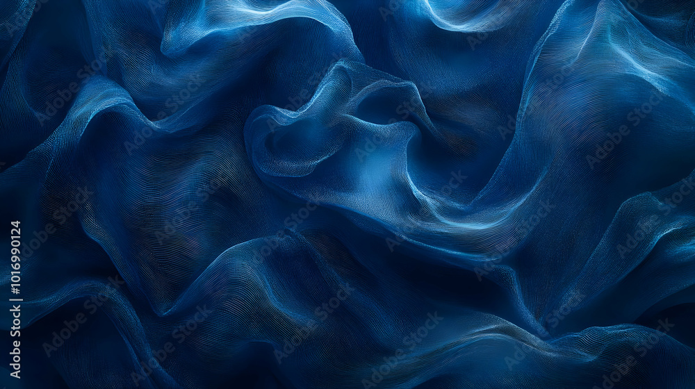 Obraz premium Abstract Blue Fabric Texture Background