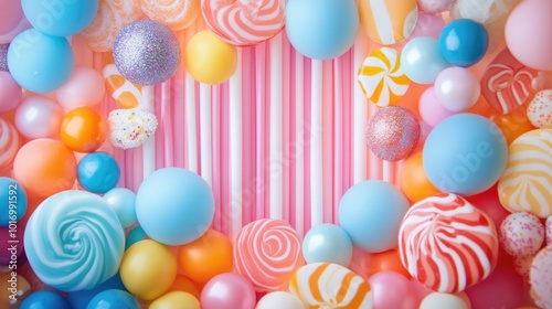 vibrant sweets festive backdrop photo