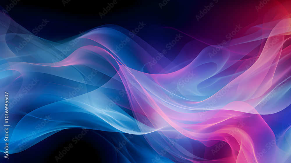 Elegant Smoke Waves: Abstract Orange and Gray Flow on Black Background Elegant Smoke Waves: Abstract Orange and Gray Flow on Black Background